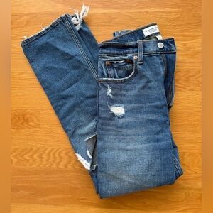 Abercrombie & Fitch Blue Denim Jeans with Contrast Stitching